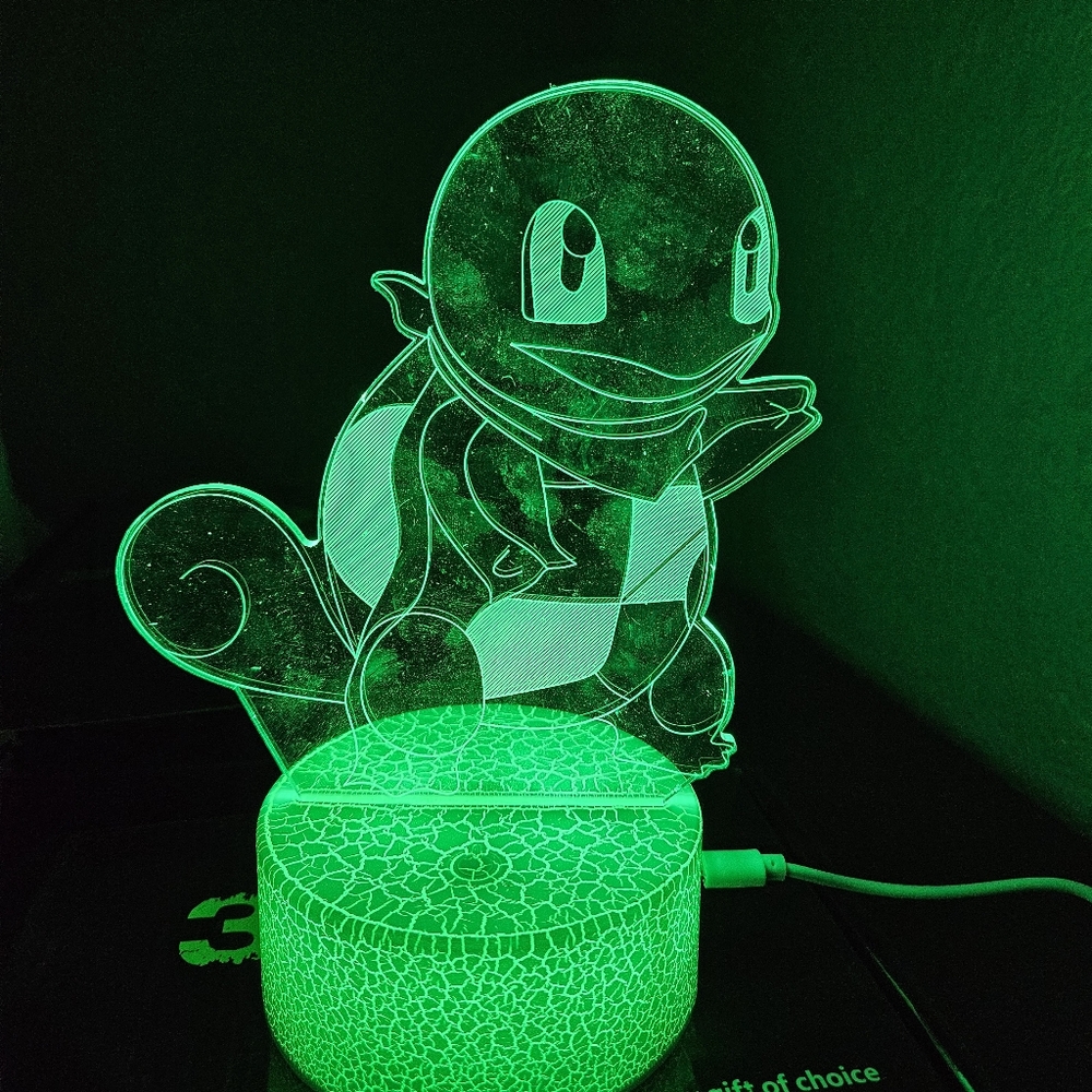 3D Illusion LED Night Light - Red - Picture 5 of 13